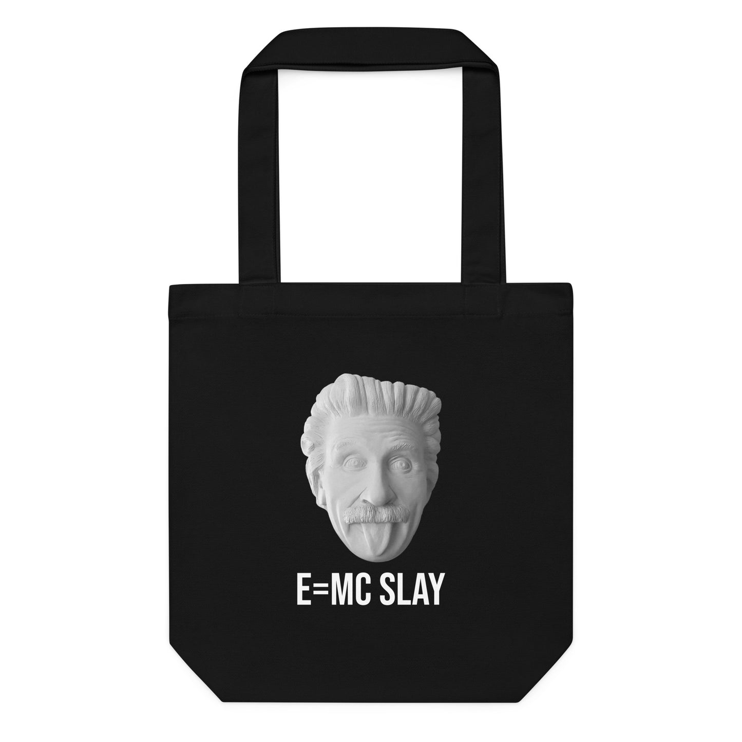 Black Cotton tote bag - E=MC SLAY
