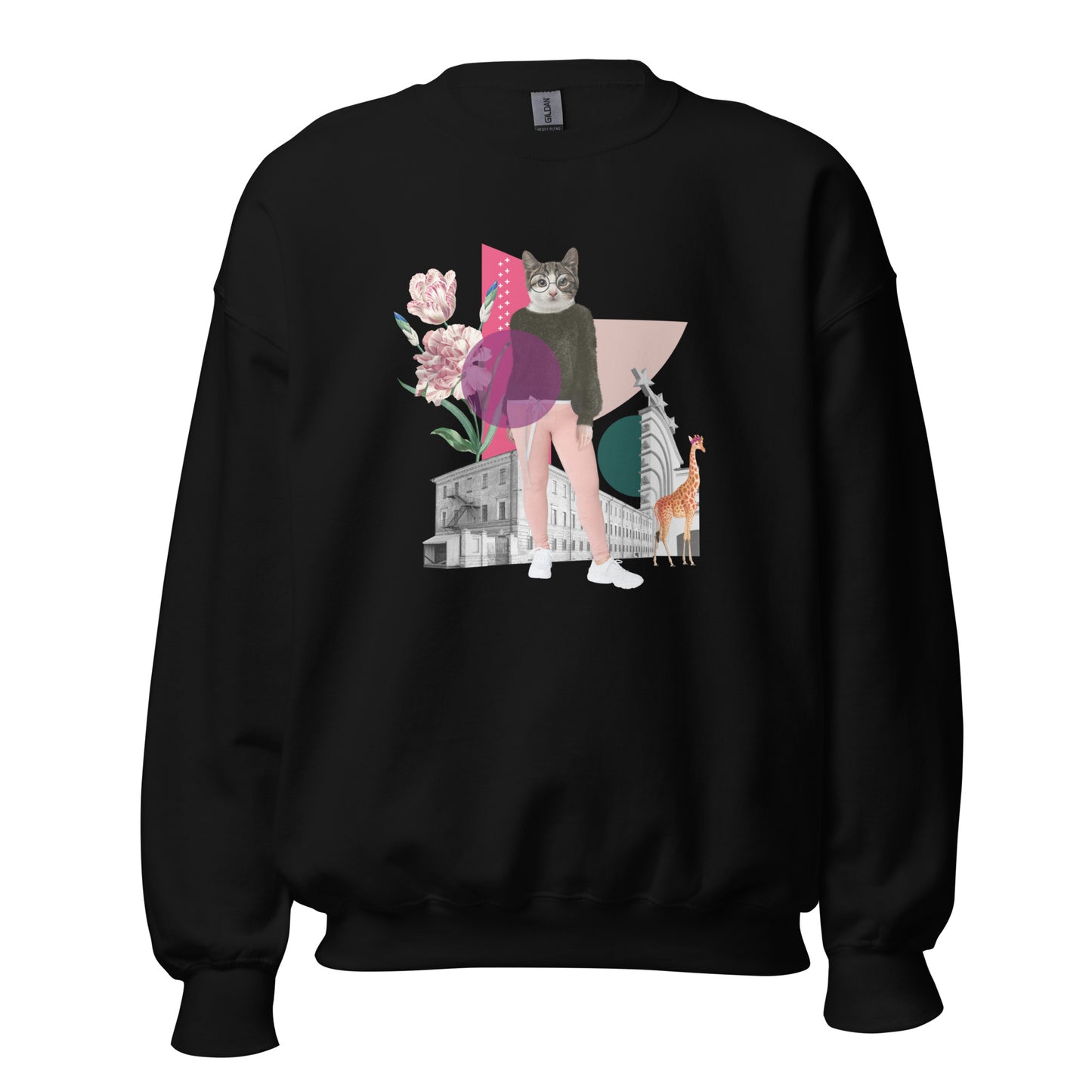 Womens Sweatshirt - City Cat