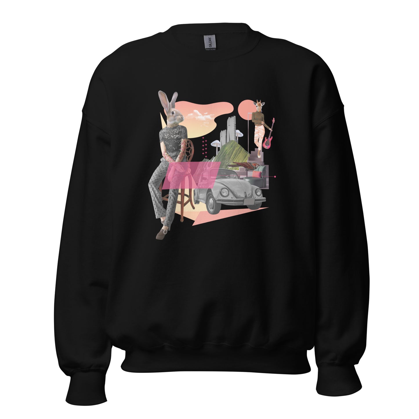 Womens Sweatshirt - City Bunny