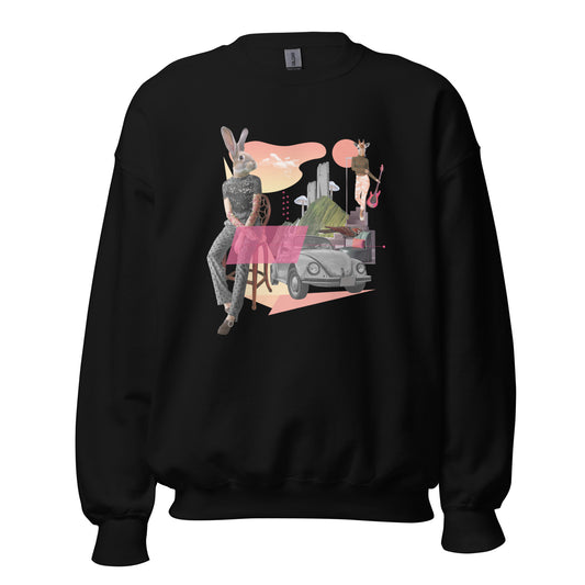 Womens Sweatshirt - City Bunny