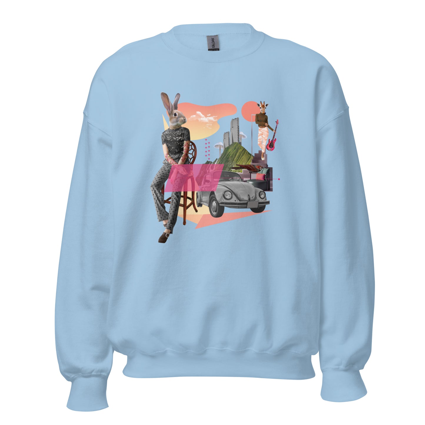 Womens Sweatshirt - City Bunny