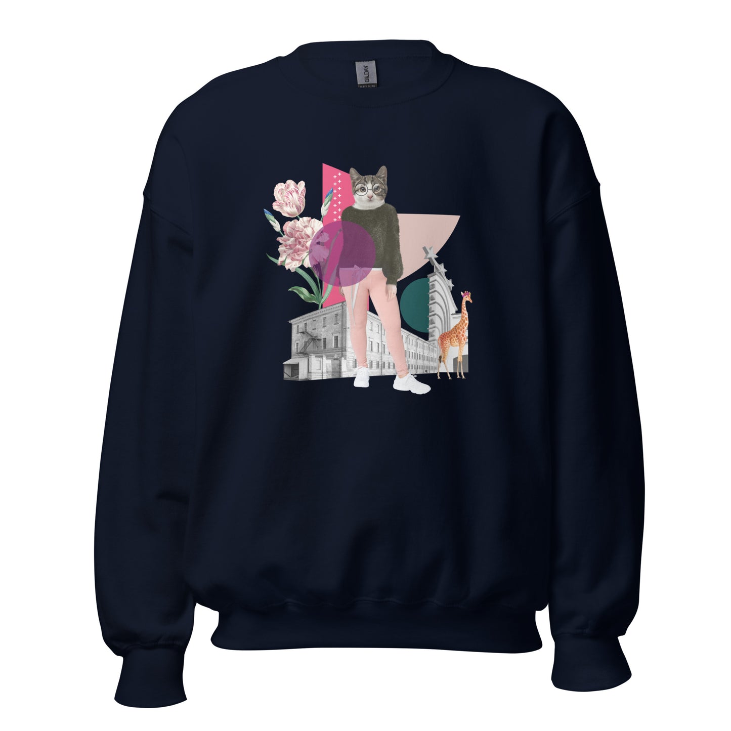 Womens Sweatshirt - City Cat