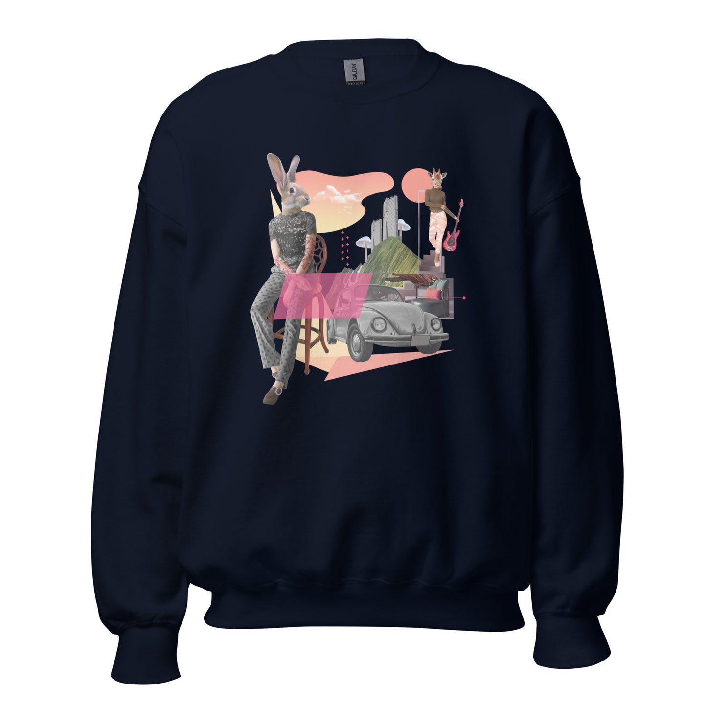 Womens Sweatshirt - City Bunny
