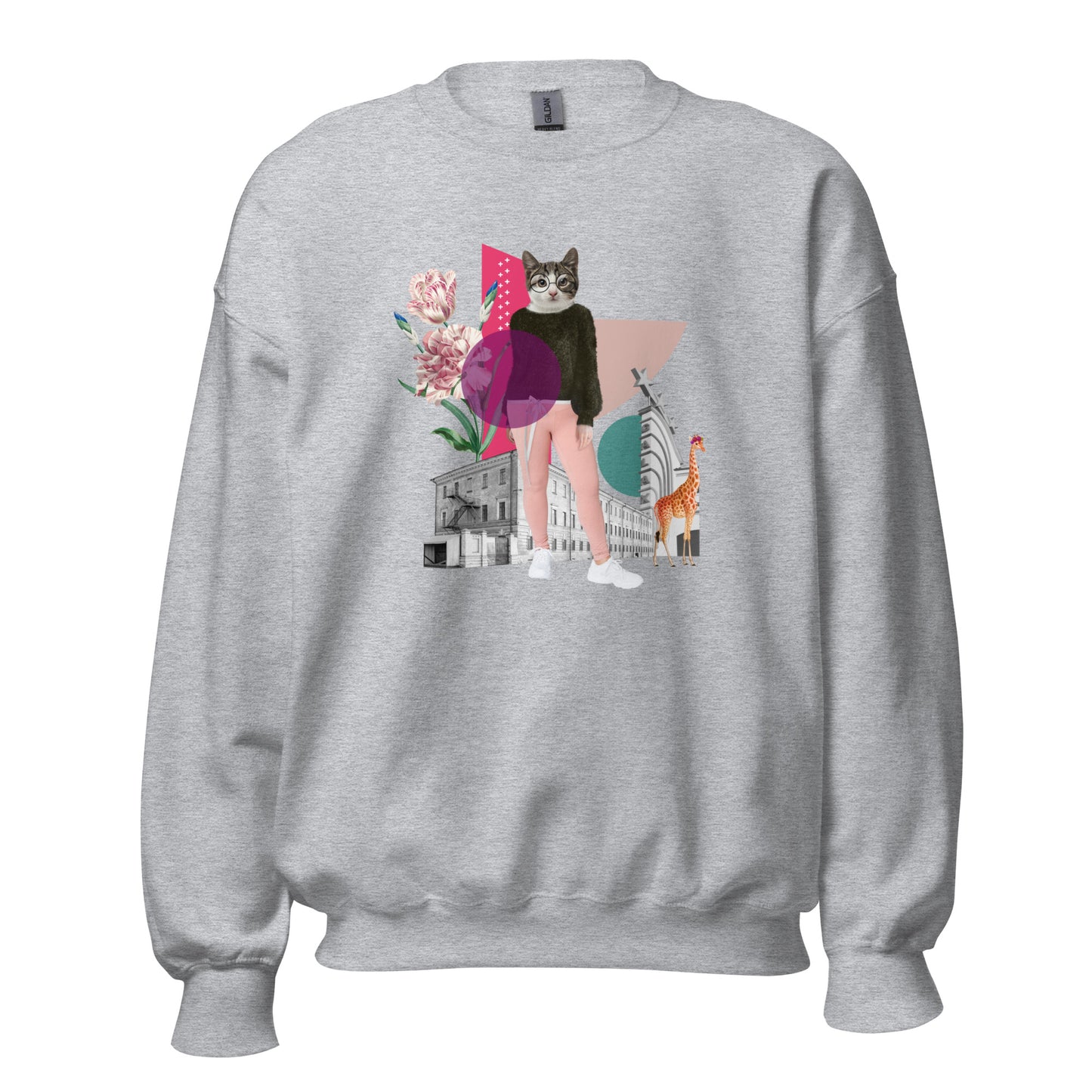 Womens Sweatshirt - City Cat