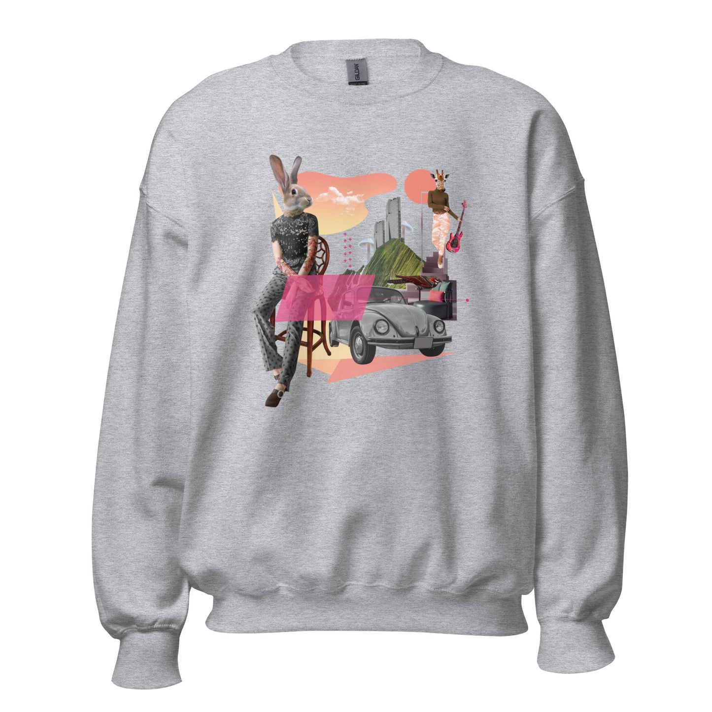 Womens Sweatshirt - City Bunny
