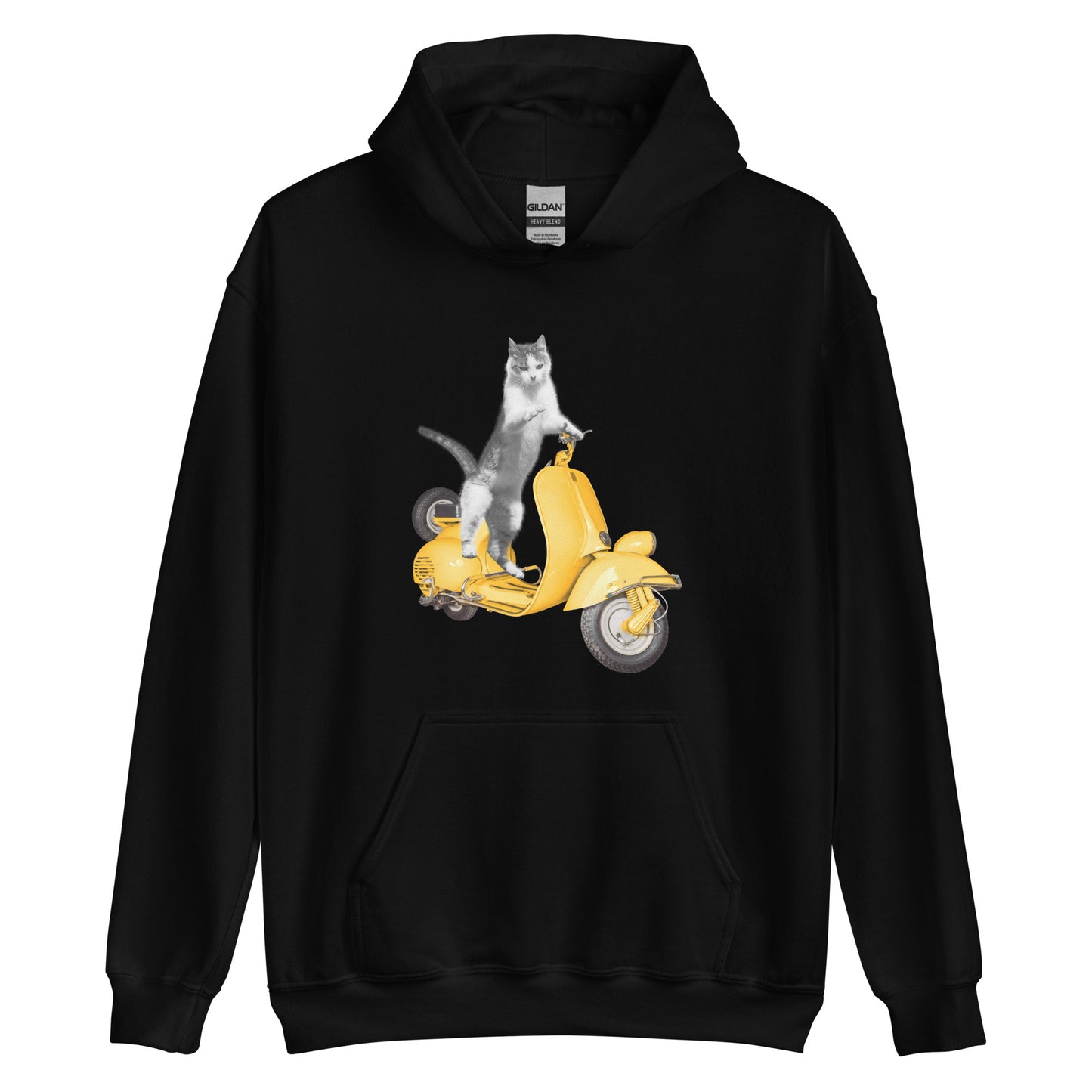 Unisex Hoodie - Cat on Scooter