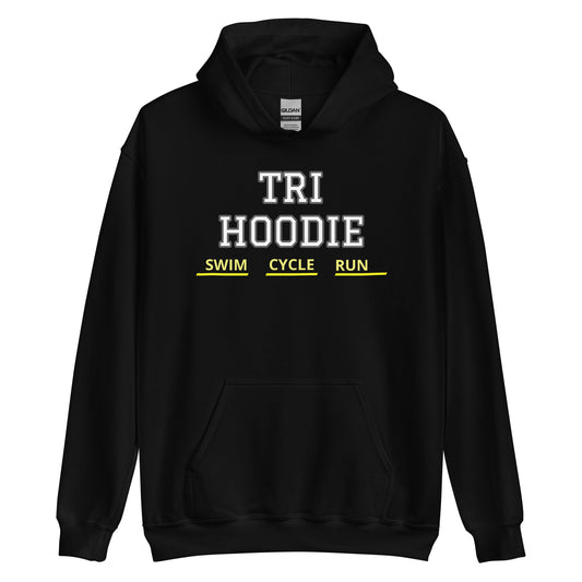 Unisex Hoodie - Tri Hoodie - Swim Cycle Run