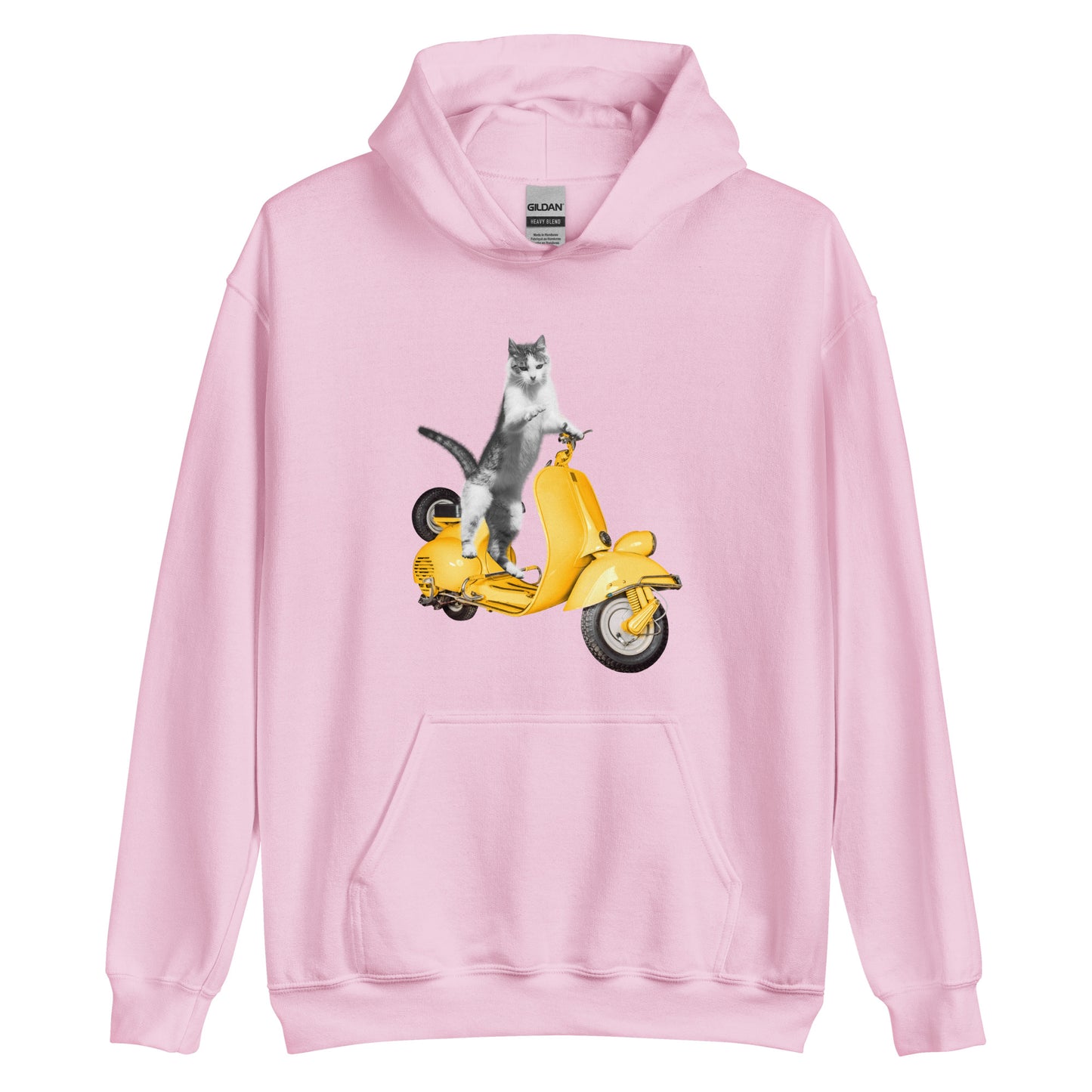Unisex Hoodie - Cat on Scooter