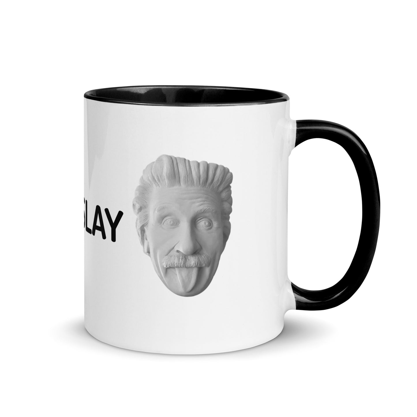 Mug with Black Colour Inside - E=MC SLAY